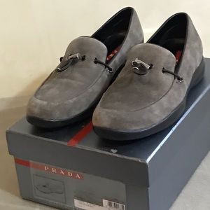 Prada suede loafers!